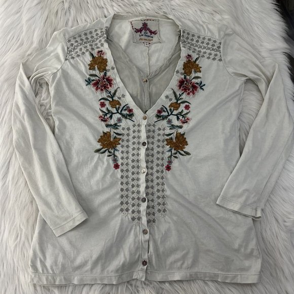 Used Johnny Was Long Sleeve Top XS-0/2